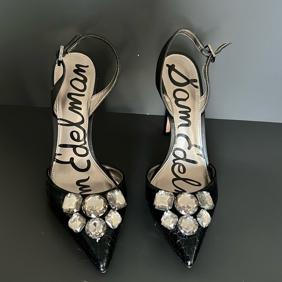 Sam Edelman black closed toe heels size 8.5 M - Picture 1 of 4